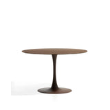 Runder Tisch Vedira aus Glas und braunem Stahl Ø 120 cm von Kave Home – Bild 1