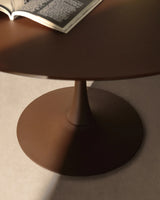 Runder Tisch Vedira aus Glas und braunem Stahl Ø 120 cm von Kave Home – Bild 3