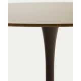 Runder Tisch Vedira aus Glas und braunem Stahl Ø 120 cm von Kave Home – Bild 7