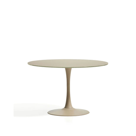Runder Tisch Vedira aus Glas und taupefarbenem Stahl Ø 120 cm von Kave Home – Bild 1