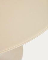 Runder Tisch Vedira aus Glas und taupefarbenem Stahl Ø 120 cm von Kave Home – Bild 6