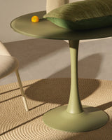 Runder Tisch Vedira aus Glas und taupefarbenem Stahl Ø 90 cm von Kave Home – Bild 2
