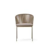 Saconca Outdoor Stuhl aus Seil und verzinktem Stahl in Beige von Kave Home – Bild 4