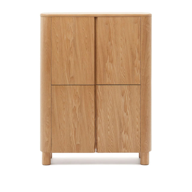 Salaya Highboard aus Eschenfurnierholz FSC Mix Credit 100 x 134 cm von Kave Home – Bild 1