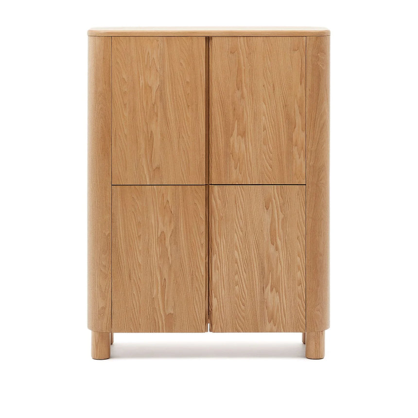 Salaya Highboard aus Eschenfurnierholz FSC Mix Credit 100 x 134 cm von Kave Home – Bild 1