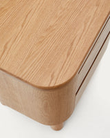 Salaya Nachttisch aus Eschenfurnier 55 x 50 cm von Kave Home – Produktbild 3