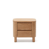 Salaya Nachttisch aus Eschenfurnier 55 x 50 cm von Kave Home – Produktbild 7