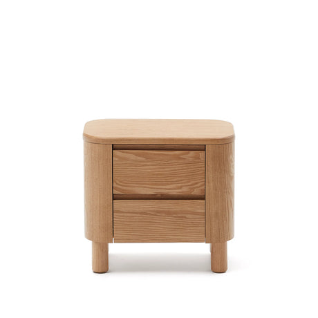 Salaya Nachttisch aus Eschenfurnier 55 x 50 cm von Kave Home – Produktbild 7