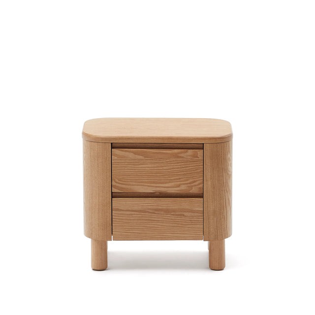 Salaya Nachttisch aus Eschenfurnier 55 x 50 cm von Kave Home – Produktbild 7