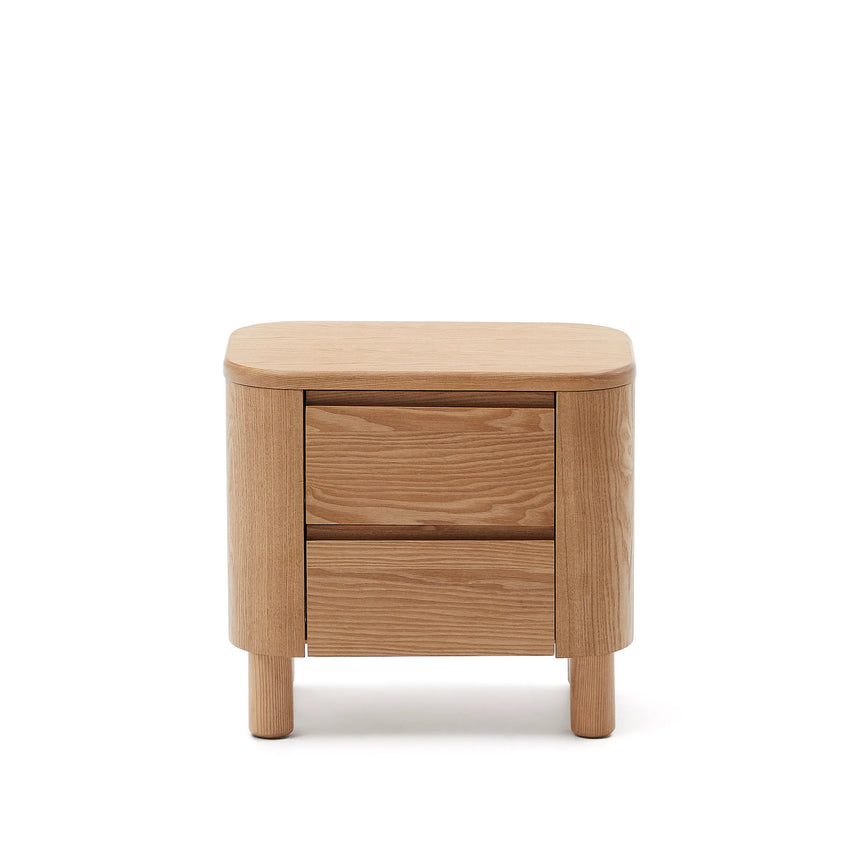 Salaya Nachttisch aus Eschenfurnier 55 x 50 cm von Kave Home – Produktbild 7