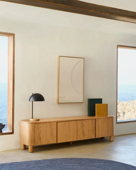 Salaya TV-Möbel aus Eschenfurnierholz 200 x 52 cm von Kave Home – Produktbild 7