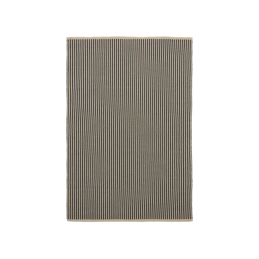 Satanca Teppich aus synthetischen Fasern gestreift beige und schwarz 160 x 230 cm von Kave Home – Bild 1