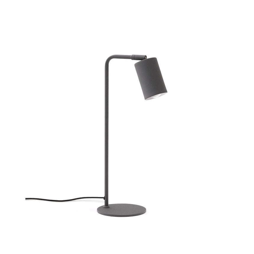 Schreibtischlampe Manie aus Metall mit Finish in schwarzer Gusseisenoptik von Kave Home – Produktbild 1