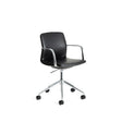 Schreibtischstuhl Nerlan aus schwarzem Kunstleder und Aluminiumgestell - ZEN ZONE Furniture