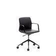 Schreibtischstuhl Nerlan aus schwarzem Kunstleder und schwarzem Aluminiumgestell - ZEN ZONE Furniture