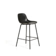 Schwarzer Hocker Altea mit Stahlbeinen mit schwarzem Finish, 65 cm von Kave Home – Bild 1