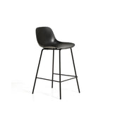 Schwarzer Hocker Altea mit Stahlbeinen mit schwarzem Finish, 65 cm von Kave Home – Bild 1