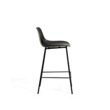 Schwarzer Hocker Altea mit Stahlbeinen mit schwarzem Finish, 65 cm von Kave Home – Bild 3