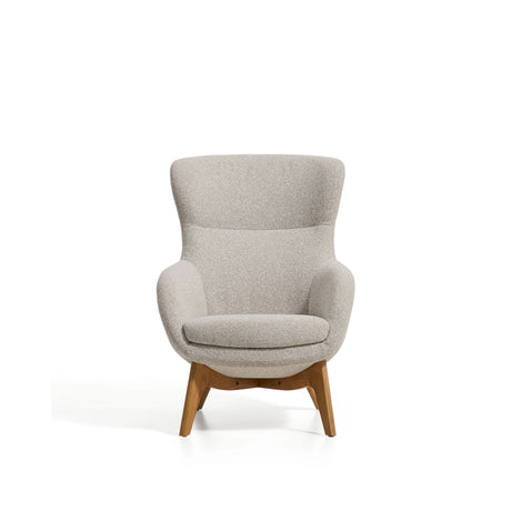 Sessel Adiran mit dicker Chenille und Beinen aus massivem Eichenholz von Kave Home – Bild 5