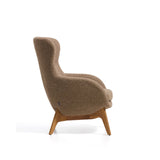 Sessel Adiran mit dicker Chenille und Beinen aus massivem Eichenholz mit natürlichem Finish von Kave Home – Bild 4