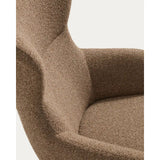 Sessel Adiran mit dicker Chenille und Beinen aus massivem Eichenholz mit natürlichem Finish von Kave Home – Bild 9