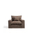 Sessel Anarela mit abnehmbarem Bezug aus 100 % Leinen in Taupe, 130 cm, FSC Mix Credit von Kave Home – Bild 1