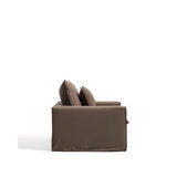 Sessel Anarela mit abnehmbarem Bezug aus 100 % Leinen in Taupe, 130 cm, FSC Mix Credit von Kave Home – Bild 5