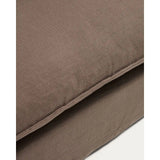 Sessel Anarela mit abnehmbarem Bezug aus 100 % Leinen in Taupe, 130 cm, FSC Mix Credit von Kave Home – Bild 9
