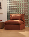 Sessel Anarela mit abnehmbarem Bezug aus Leinen, 110 cm, FSC Mix Credit von Kave Home – Bild 1
