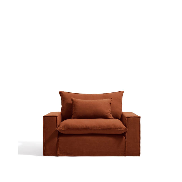 Sessel Anarela mit abnehmbarem Bezug aus Leinen, 150 cm, FSC Mix Credit von Kave Home – Bild 1