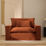 Sessel Anarela mit abnehmbarem Bezug aus Leinen, 150 cm, FSC Mix Credit von Kave Home – Bild 2