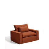 Sessel Anarela mit abnehmbarem Bezug aus Leinen, 150 cm, FSC Mix Credit von Kave Home – Bild 4