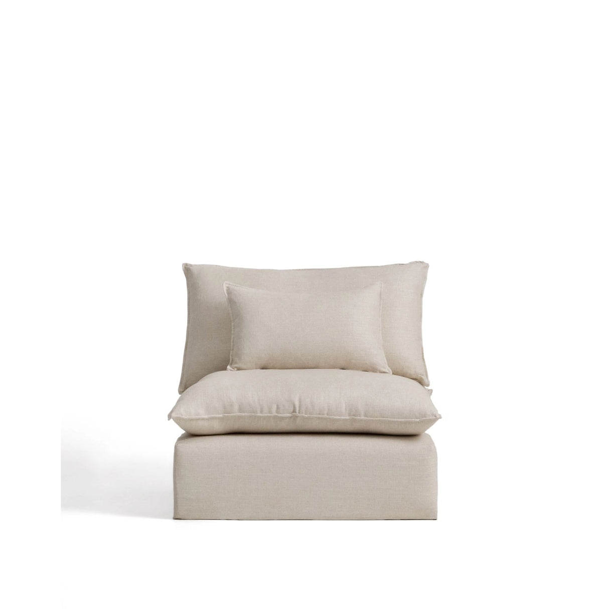 Sessel Anarela mit abnehmbarem Bezug aus Leinen und Viskose, 110 cm, FSC Mix Credit von Kave Home – Bild 1