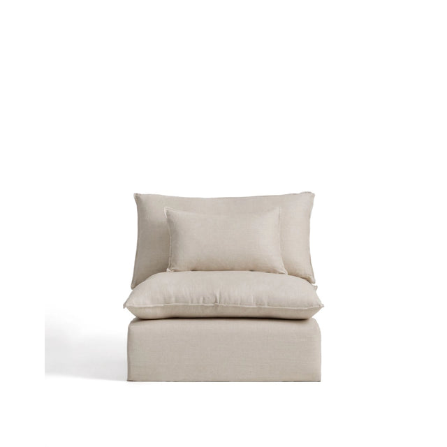 Sessel Anarela mit abnehmbarem Bezug aus Leinen und Viskose, 110 cm, FSC Mix Credit von Kave Home – Bild 1