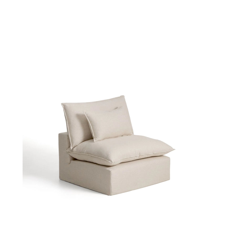 Sessel Anarela mit abnehmbarem Bezug aus Leinen und Viskose, 110 cm, FSC Mix Credit von Kave Home – Bild 3