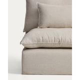 Sessel Anarela mit abnehmbarem Bezug aus Leinen und Viskose, 110 cm, FSC Mix Credit von Kave Home – Bild 4