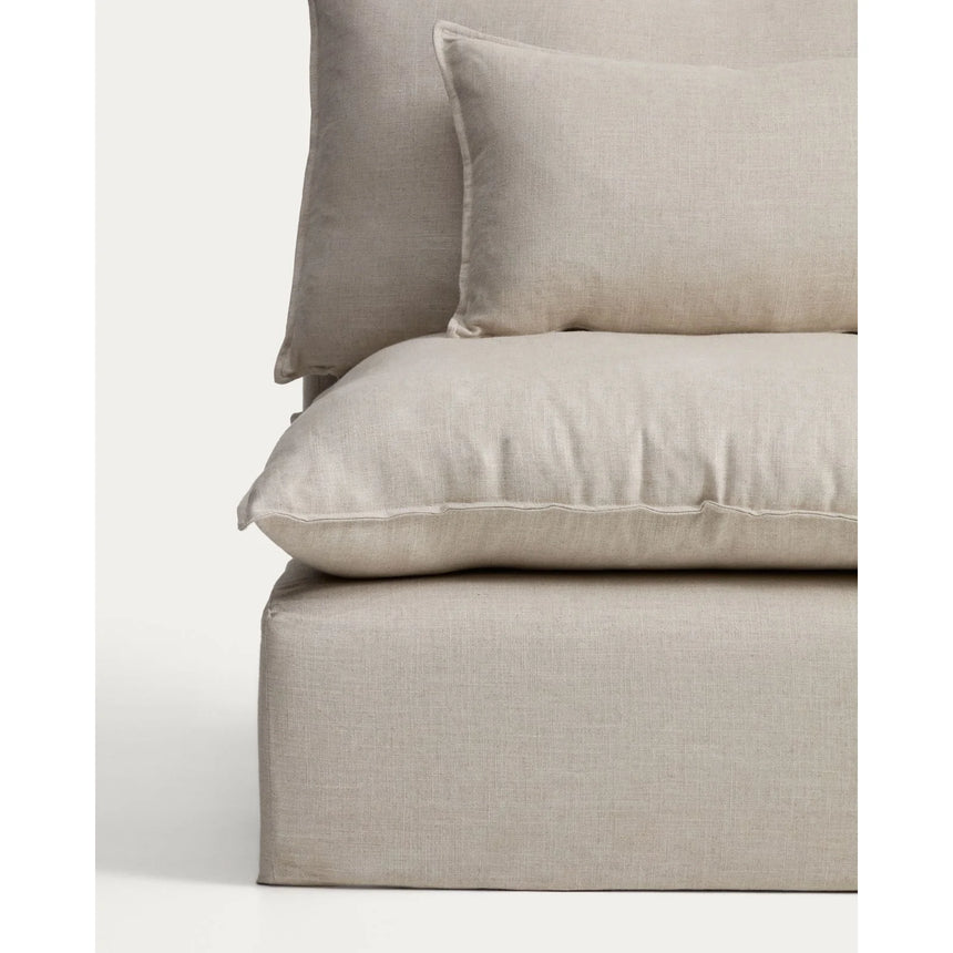 Sessel Anarela mit abnehmbarem Bezug aus Leinen und Viskose, 110 cm, FSC Mix Credit von Kave Home – Bild 4