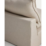 Sessel Anarela mit abnehmbarem Bezug aus Leinen und Viskose, 110 cm, FSC Mix Credit von Kave Home – Bild 7