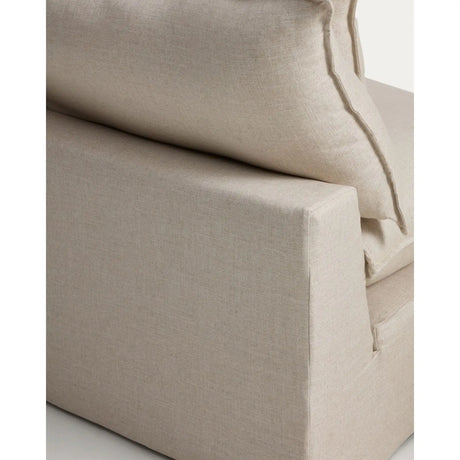 Sessel Anarela mit abnehmbarem Bezug aus Leinen und Viskose, 110 cm, FSC Mix Credit von Kave Home – Bild 7