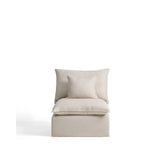 Sessel Anarela mit abnehmbarem Bezug aus Leinen und Viskose, 90 cm, FSC Mix Credit von Kave Home – Bild 1
