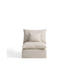 Sessel Anarela mit abnehmbarem Bezug aus Leinen und Viskose, 90 cm, FSC Mix Credit von Kave Home – Bild 1