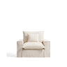 Sessel Anarela mit abnehmbarem Bezug aus Leinen und Viskose in Beige, 130 cm, FSC Mix Credit von Kave Home – Bild 1