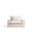 Sessel Anarela mit abnehmbarem Bezug aus Leinen und Viskose in Beige, 150 cm, FSC Mix Credit von Kave Home – Bild 1