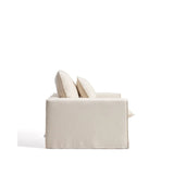 Sessel Anarela mit abnehmbarem Bezug aus Leinen und Viskose in Beige, 150 cm, FSC Mix Credit von Kave Home – Bild 5