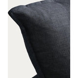Sessel Anarela mit abnehmbarem Bezug aus Leinen und Viskose in Dunkelgrau, 110 cm, FSC Mix Credit von Kave Home – Bild 7