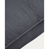 Sessel Anarela mit abnehmbarem Bezug aus Leinen und Viskose in Dunkelgrau, 130 cm, FSC Mix Credit von Kave Home – Bild 8