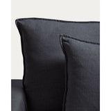 Sessel Anarela mit abnehmbarem Bezug aus Leinen und Viskose in Dunkelgrau, 150 cm, FSC Mix Credit von Kave Home – Bild 7