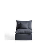 Sessel Anarela mit abnehmbarem Bezug aus Leinen und Viskose in Dunkelgrau, 90 cm, FSC Mix Credit von Kave Home – Bild 1