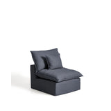 Sessel Anarela mit abnehmbarem Bezug aus Leinen und Viskose in Dunkelgrau, 90 cm, FSC Mix Credit von Kave Home – Bild 2