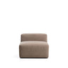 Sessel Blok in brauner Chenille, 90 cm, FSC Mix Credit von Kave Home – Bild 1